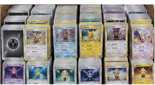 Pokémon bulk card lot presentation